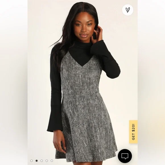 Lulus | Dresses | Brand New With Tags Chic And Classy Grey Boucle Skater  Mini Dress | Poshmark